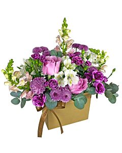 MINI BOX MIX FLORES COR-DE-ROSA E BRANCO MILENA